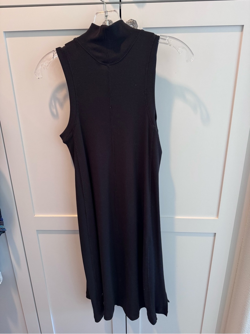 lululemon athletica Black Sleeveless Mock Neck Midi Dress